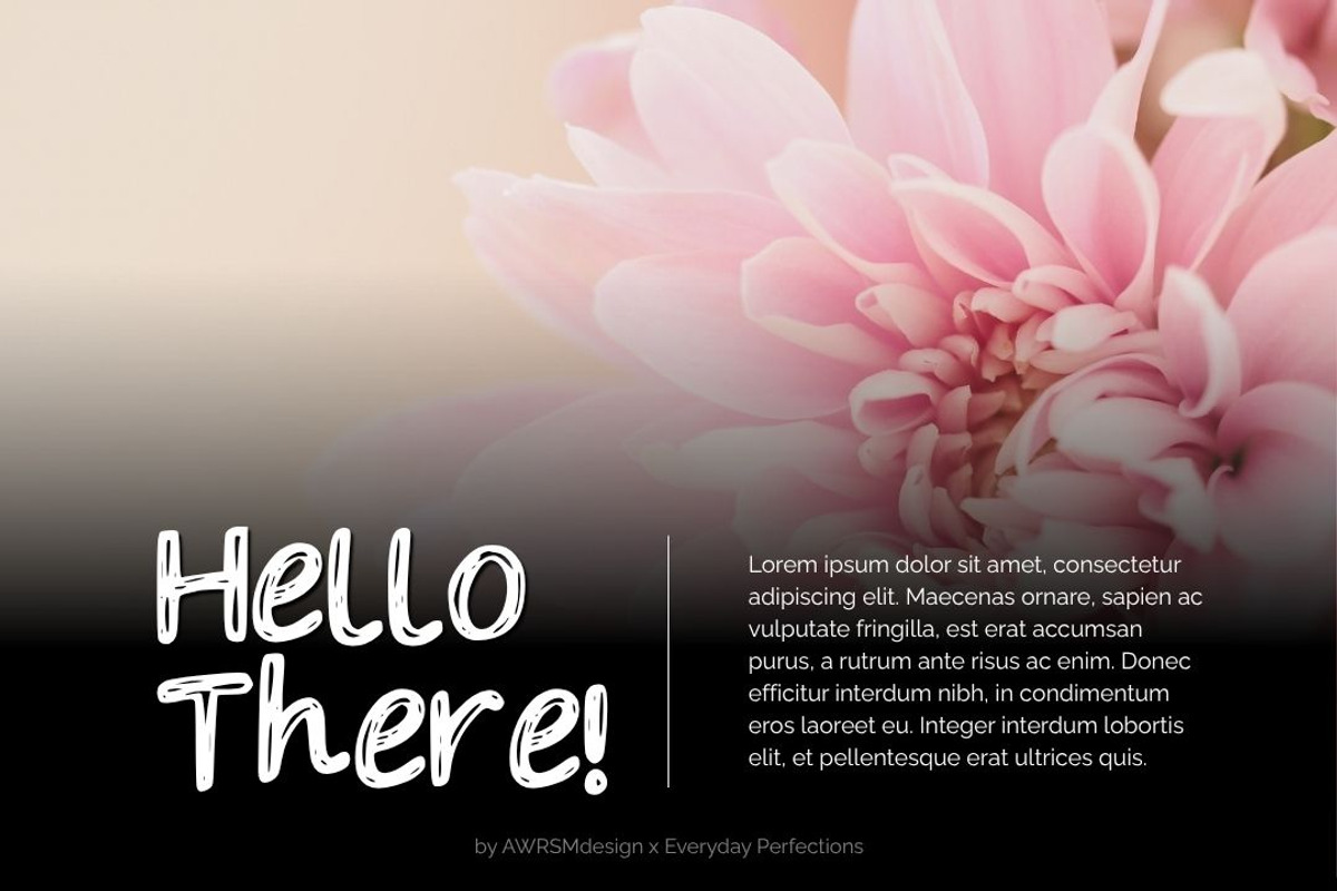 Flowny | Doodle Handwriting Font, a Handwritten Font by Everyday Perfection (Photo 3 of 5)
