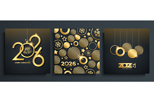 2026 Happy New Year Set, a Graphic by Finevector