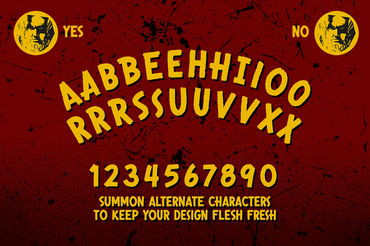 Bloody Bill Typeface preview 4