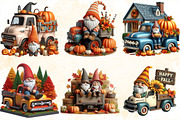 Fall Gnome Truck Sublimation Clipart, an Illustration by SVGArt (Thumbnail 4 of 8)