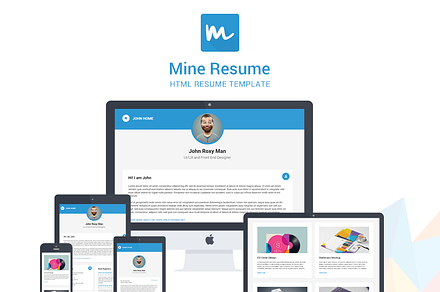 Mine HTML Resume Template