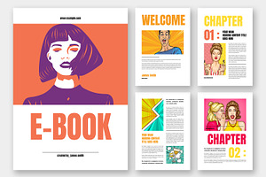 Minimal E-Book Layout, an UI Kit Template by ContestDesign