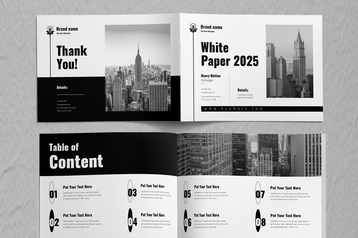 White Paper Layout, a Brochure Template by ContestDesign (Photo 2 of 5)