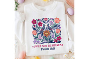 Religious Floral Inspirational Quote, a Seasonal Illustration by Designking (Thumbnail 4 of 5)