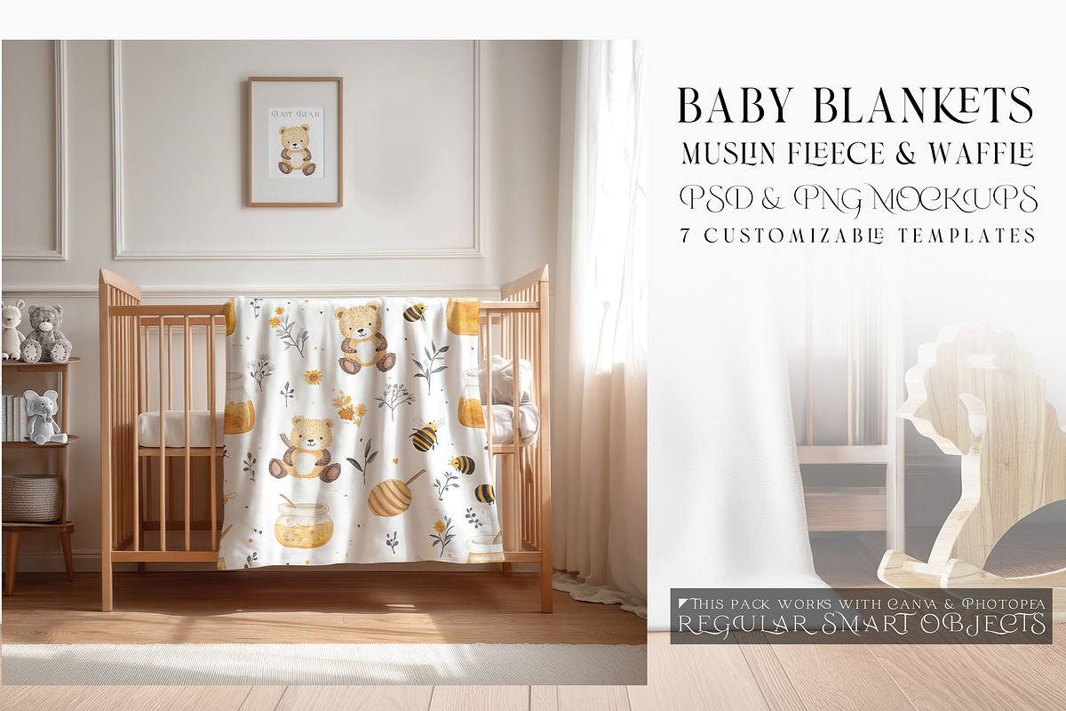 Baby Blankets PNG & PSD Mockups, a Product Mockup by mock-ups (Photo 1 of 18)