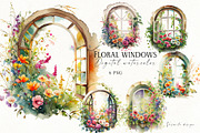 Romantic flower clipart bundle, a Decorative Illustration by Vasmila (Thumbnail 15 of 21)