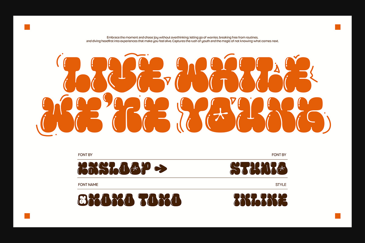 MOMO TOMO - Graffiti Pop Bubble Font, a Sans Serif Font by Casloop Studio (Photo 5 of 9)