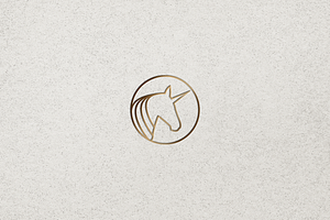 Minimalist Luxury Unicorn Logo