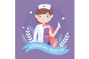 international nurses celebration, an Illustration by studiogstock