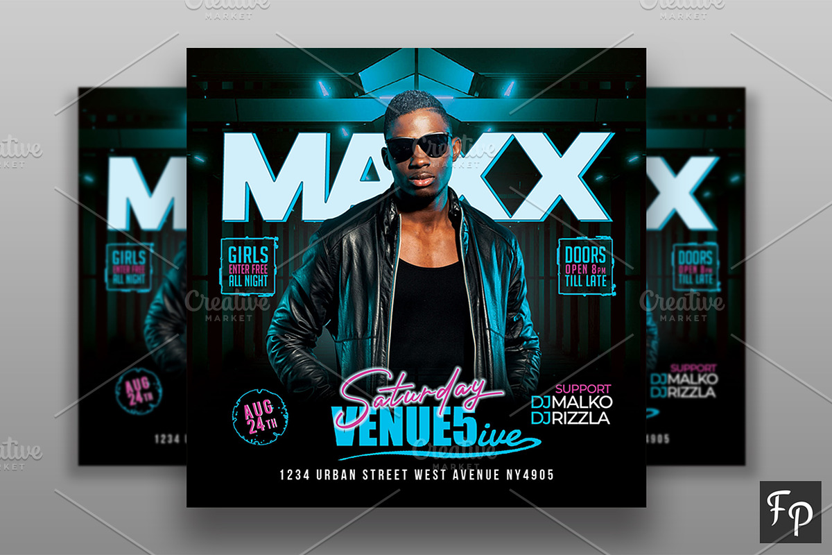 Club Dj Flyer, a Flyer Template by FlyerPig (Photo 1 of 3)