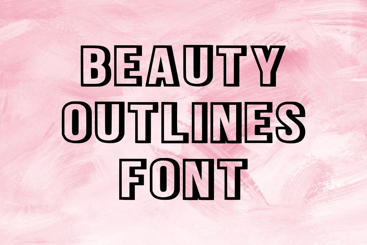 Contour Outlines Font, a Sans Serif Font by Fourteen Letter (Photo 2 of 9)
