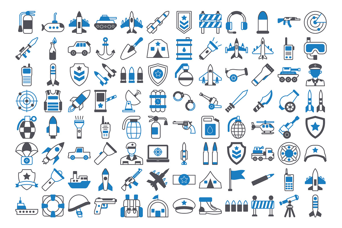 Military Symbols Vector Icons Pack, an Icon by Vector Portal (Photo 4 of 6)