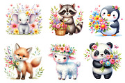 Watercolor Spring Animals Clipart, an Illustration by Dream Creation (Thumbnail 5 of 7)