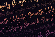 Wilgaty - 3 Stroke Edition (6 Fonts), a Script Font by Motokiwo (Thumbnail 6 of 10)