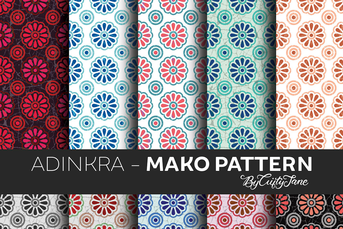 Adinkra MAKO Pattern, a Pattern Graphic by ByGiftyJane (Photo 1 of 12)