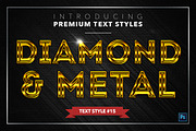 Diamond & Metal #2 - 16 Text Styles, a Layer Style Add-On by Jonas Stensgaard (Thumbnail 16 of 19)