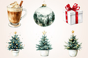 Cozy Christmas Clipart, a Seasonal Illustration by Housui Patterns (Thumbnail 4 of 14)