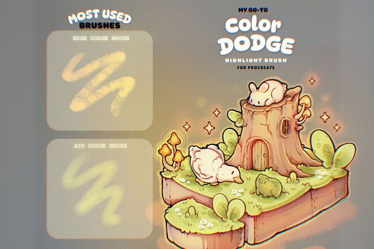 My Go-To Color Dodge Brushes, a Brush Add-On by TheDoodleSweets (Photo 3 of 6)