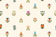 Abstract flowers set + backgrounds, a Decorative Illustration by PaperTrident (Thumbnail 15 of 16)