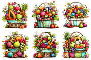 Summer Fruit Basket Clipart, an Illustration by Daily.Designs (Thumbnail 7 of 8)