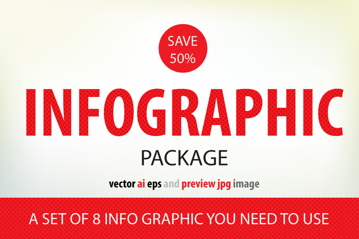A SET OF 8 INFO GRAPHIC