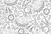 Pattern on the theme of jewelry, a Pattern Graphic by Olga Chuklay (Thumbnail 3 of 4)