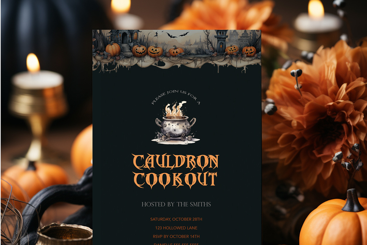 Halloween Clipart in Watercolor, an Object Graphic by Papaya (Photo 2 of 7)