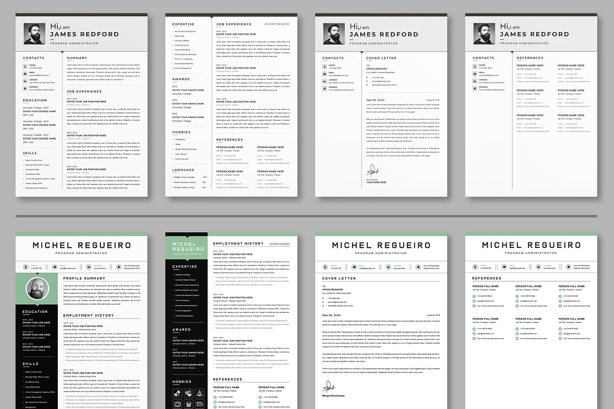 JOB WINNING RESUME - 50 TEMPLATES, a Resume Template by ResumeInventor (Photo 23 of 184)