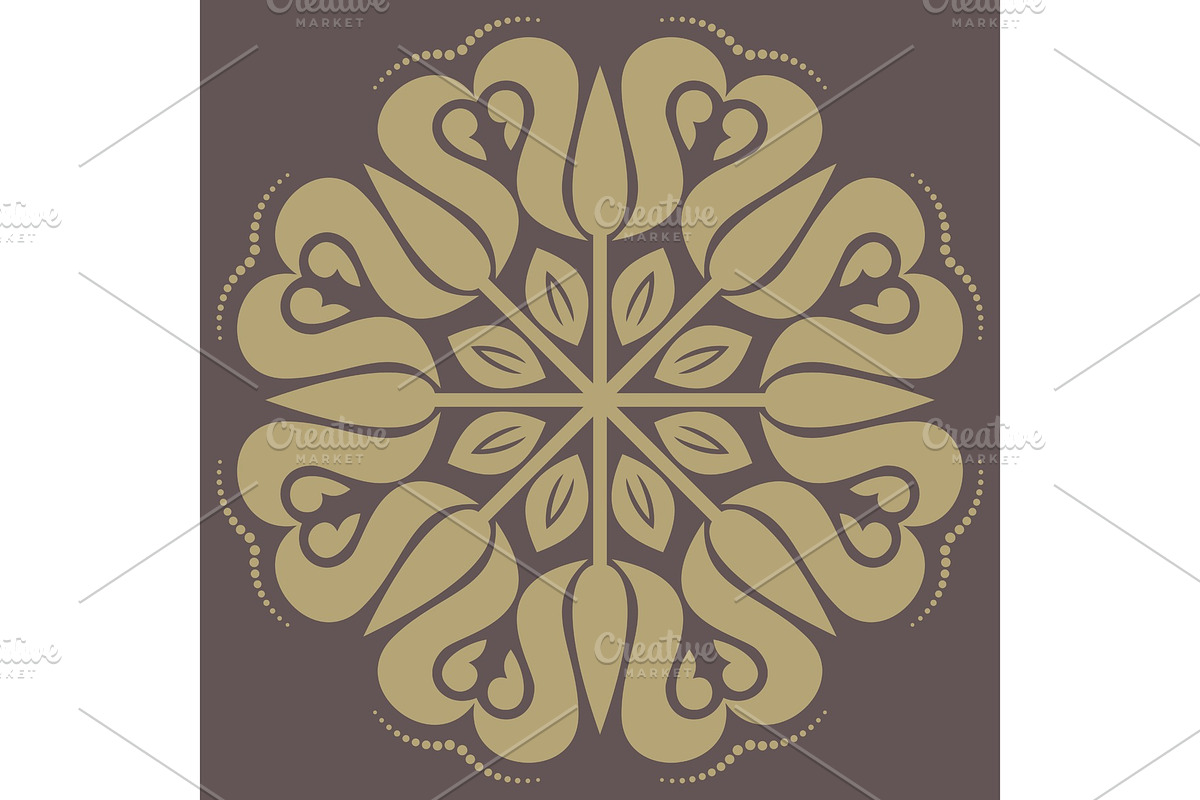 Damask Vector Orient Pattern, a Decorative Illustration by FineArtStudio (Photo 1 of 3)