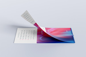 5 Calendar Mockup PSD File