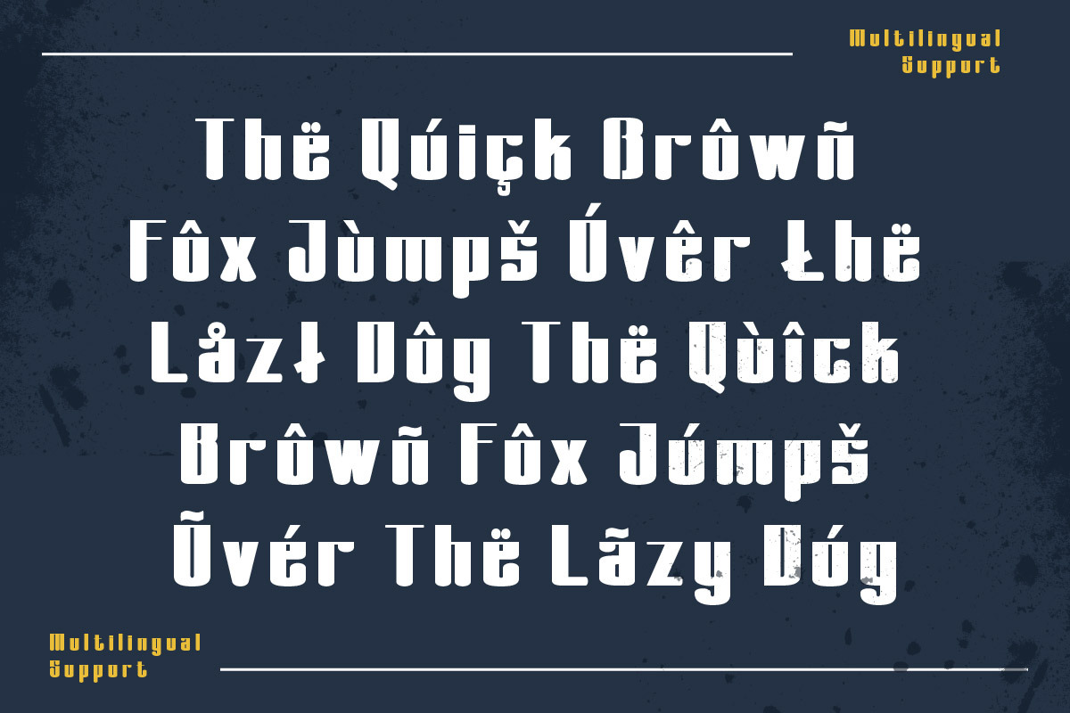Jalmus - Retro Condensed Font, a Sans Serif Font by trabaskriya (Photo 5 of 8)