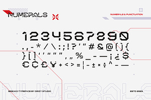 Breako - Futuristic Stencil Font