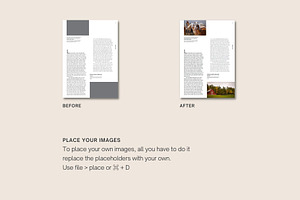 Magazine Template Bilingual Layout