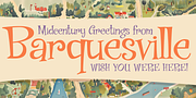 Barquesville, a Font by One Eyed Squid (Thumbnail 1 of 6)