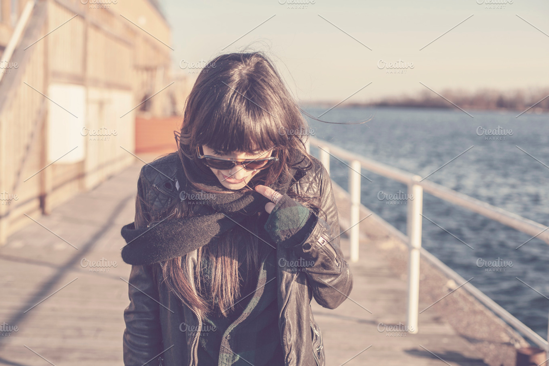 Woman On A Dock