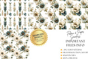 Green Boho Flower Clipart Bundle, a Decorative Illustration by Nicole Branger Art (Thumbnail 12 of 20)