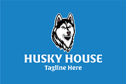 Husky House Logo, an Animal Illustration by Kaushal Jangid (Thumbnail 2 of 5)