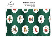 Vintage Christmas nostalgic pattern, a Texture Graphic by Milatoo (Thumbnail 6 of 6)