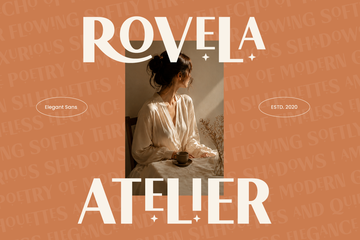 Onelia - Stylish Sans Serif Font, a Sans Serif Font by RagamKata (Photo 3 of 9)