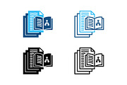 Document Management Icon Set, an Outline Icon by Design Store (Thumbnail 1 of 2)