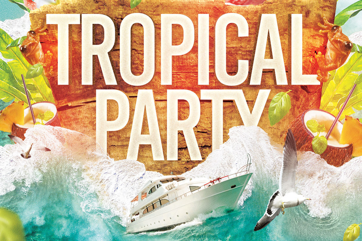 Tropical Party Flyer, a Flyer Template by darkmonarch (Photo 3 of 4)