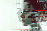 90 Glitch faces, a Person Illustration by Handmadefont (Thumbnail 80 of 94)
