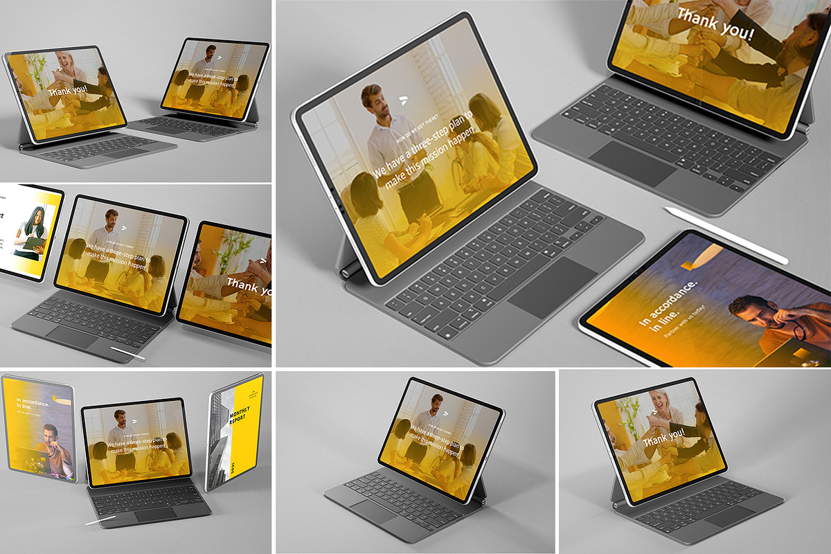 Tablet / iPad Pro Mockups Vol2, an iPad Mockup by 2M GRAPHICS DESIGN (Photo 1 of 7)
