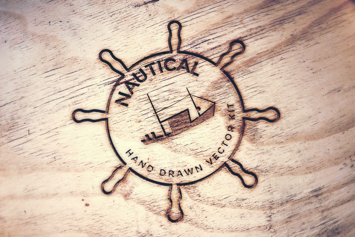 Hand Drawn Seafood + Nautical Logos, a Decorative Illustration by Marmalade Moon (Photo 3 of 4)