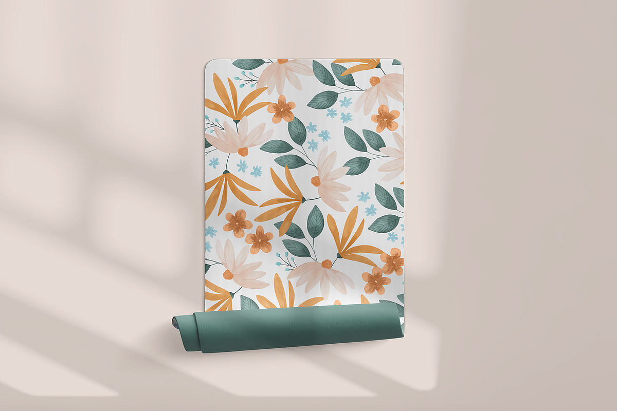 Yoga mat template mockup, a Household Mockup by GraphicVil (Photo 4 of 9)