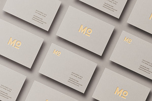 Business Card Mockup Template Logo