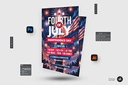 4th Of July Flyer Template, a Flyer Template by Aam360 (Thumbnail 2 of 3)