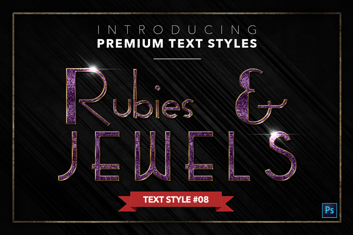 Rubies & Jewels #3 - 20 Text Styles, a Layer Style Add-On by Jonas Stensgaard (Photo 9 of 23)