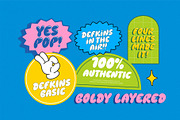 Defkins — The Bubble Pop Display Typ, a Font by Four Lines Std. (Thumbnail 4 of 10)