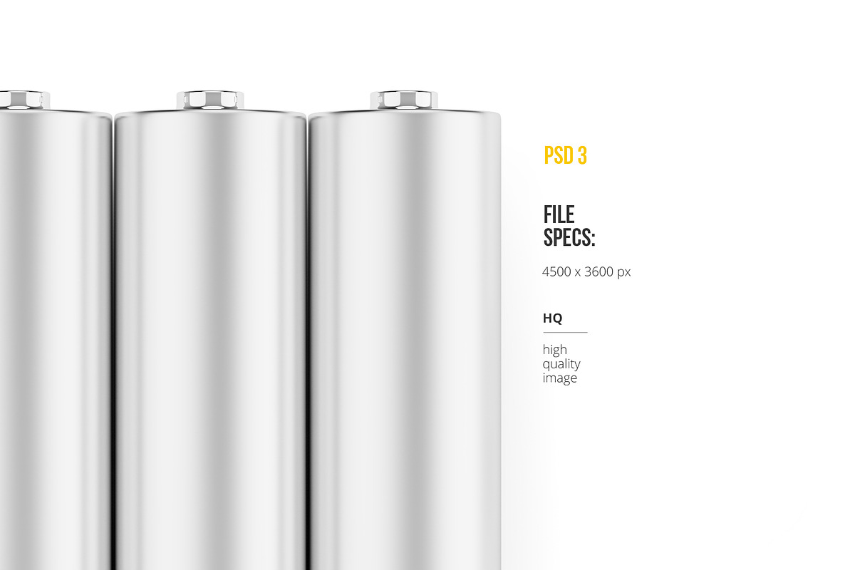 Battery AA. 3in1 Mockup, a Packaging Mockup by easymock (Photo 7 of 16)